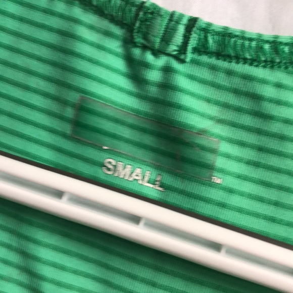 Small lime green striped athletic tank guc - Picture 2 of 11